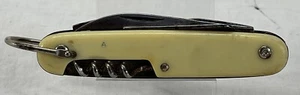 Vintage Colonial Prov. USA Pocket Knife Multi Tool Lucite /Plastic Handle 4” - Picture 1 of 15