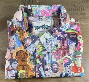 RSVLTS Rick and Morty Interdimensional Mashup Short Sleeve Shirt Size Large - Picture 1 of 12