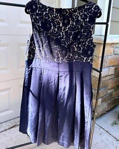 White house black market cocktail dress, blue, size 14 - Picture 1 of 8