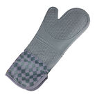 1Pc Oven Glove Heat Resistant Silicone Extra Long Non-Slip Mitt Grilling Bbq