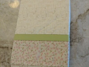 New Kidsline Sweet Dreams Window Valance Pink Green Tan Flowers - Picture 1 of 2