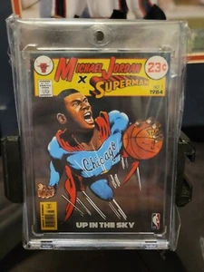 1984 Michael Jordan x Superman Comic Rookie RC Chicago Bulls Rare NO 1986 Fleer - Picture 1 of 20