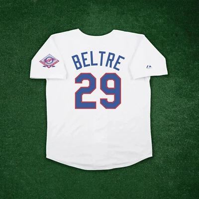 Camiseta deportiva blanca para hombre Adrian Beltre 1993 Texas Rangers Cooperstown con parche Foto 1 de 4