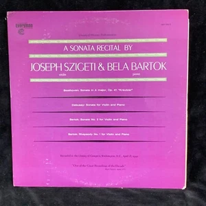 JOSEPH SZIGETI violin & BELA BARTOK piano - Sonata Recital - VANGUARD 2LP - Picture 1 of 9