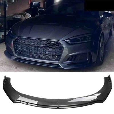 For Audi S5 A5 B9 Sline 17-20 Carbon Fiber Front Bumper Lip Splitter Spoiler Kit Foto 1 de 4