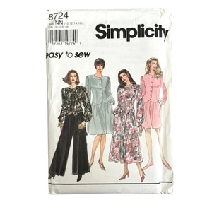 Simplicity Sewing Pattern 8724 Misses’ 10-16 Skirts Pants Shorts Top Uncut - Picture 1 of 3
