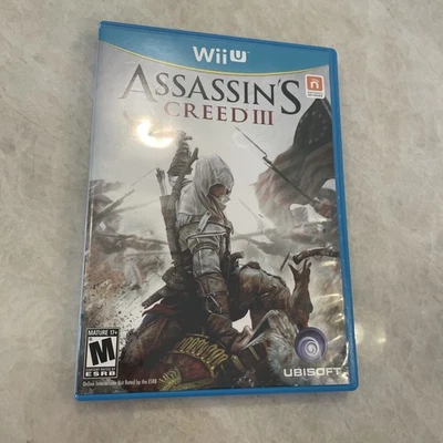 Assassin's Creed III (Nintendo Wii U, 2012) Estuche y Disco CIB Foto 1 de 3