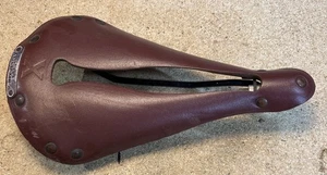Vintage NOS Selle Italia Anatomica Carved Leather Saddle Brown - Picture 1 of 5