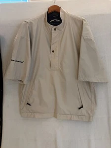 Sun Mountain Herren Large Elfenbein Kurzarm Stormtight Windbreaker gefütterte Jacke. - Bild 1 von 11