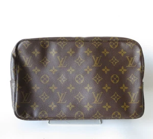 Authentic Louis Vuitton Trousse Toilette 28 Monogram Clutch Bag #44759 - Picture 1 of 15