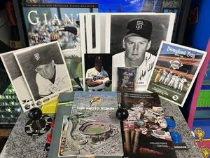 SF Giants Grab Bag: McCovey Auto Card, Program, Photo Album, Press Pics & More! - Picture 1 of 9