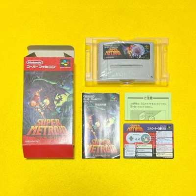 Super Metroid - Nintendo Super Famicom SFC Game Japan JP with Box Manual Tested - Image 1 of 4