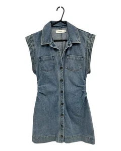 Excellent Condition Misha Women's Blue Mini Dress Size 10 - Brooklyn Style - Picture 1 of 6
