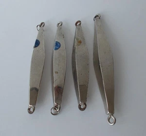 4 Bridgeport Diamond Jigs 3-8 Oz & 1 10 Oz Saltwater Cod Fishing Lures - Picture 1 of 3