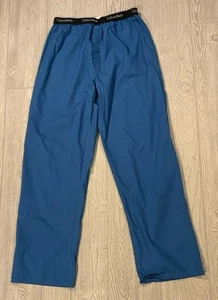 Calvin Klein Men’s Blue Logo Pajama Lounge Pants Size Small #6046I - Picture 1 of 5