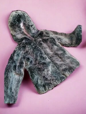 Abrigo de piel sintética forrado con capucha cremallera frontal púrpura juvenil 5 American Widgeon Girls Foto 1 de 4