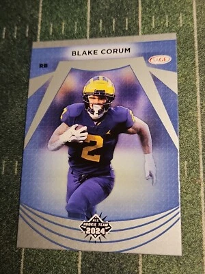 Blake Corum Rookie 🥈 SILVER 🥈 💥 Sage 2024 All-Rookie Team 💥 Michigan Rams - Image 1 of 3