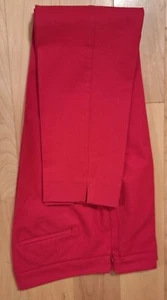 Talbots Women's Chatham Ankle Pants - Side Zip - High Waist / Bright RED /Sz 6 - Picture 1 of 8