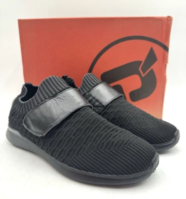 Propet TRAVELBOUND STRAP 女式运动运动鞋黑色美国 9 码宽全新带盒 — 第 1/4 张图片