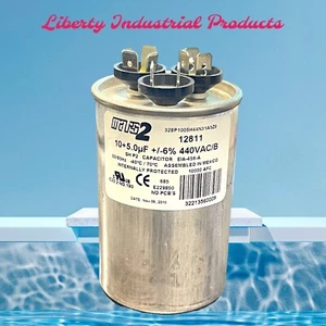 Condensatore Jard Tondo Doppia Corsa 10+5 uf mfd 370/440 Volt per Motori HVAC - Foto 1 di 1