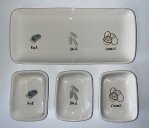 Rae Dunn Divided Desk Organizer Tray - Keep. Hold. Contain. - Picture 1 of 3