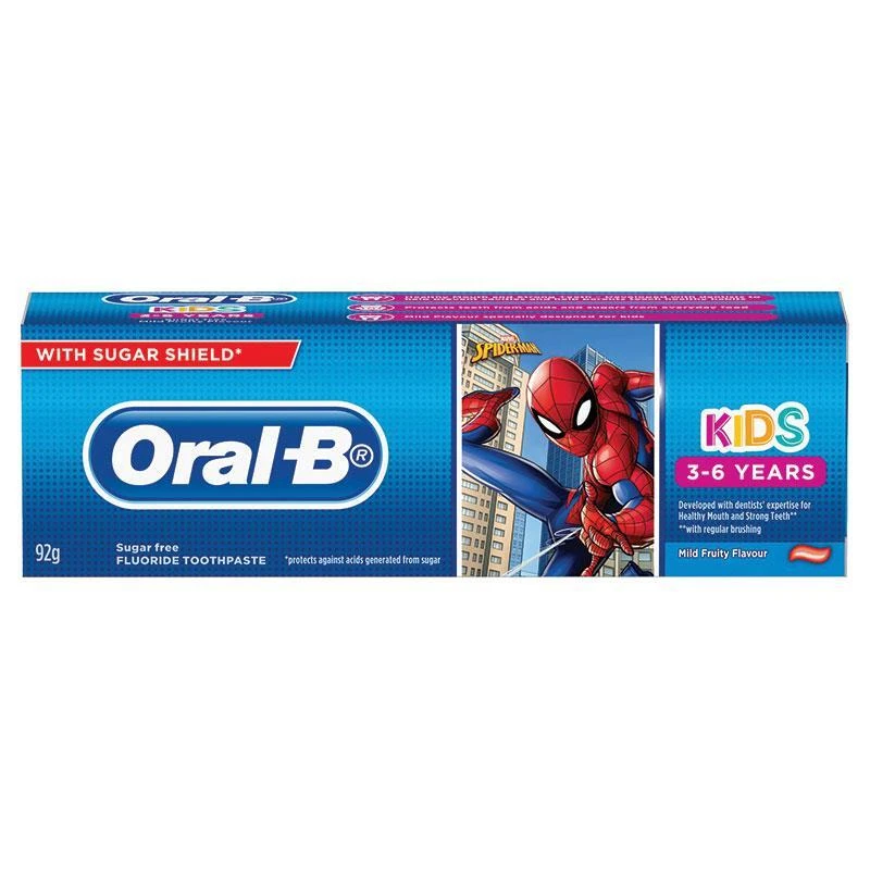 Oral B Toothpaste Spiderman Kids 3+ Years 92g — 第 1/1 张图片