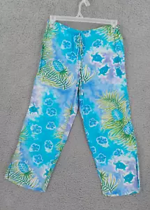 PANTALONE DONNA PEPPERMINT BAY CAPRI TAGLIA M BLU CHIARO VITA ELASTICA PACIFICISLAND - Foto 1 di 14