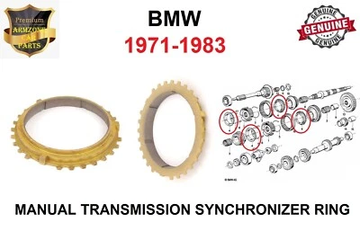 Anillo sincronizador de transmisión manual para BMW 1600,2002,2002tii,320i 1971-1983 Foto 1 de 4