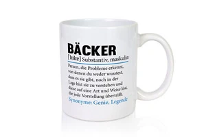 Bäcker | Bäckerei | Spruch | Backen | Konditor - Tasse Weiß - Bild 1 von 5