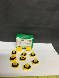 Clip de moldeo Auveco 20756, nailon amarillo, para GMM 5480852 Cantidad: 10 - Imagen 1 de 7