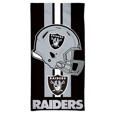 New NFL Las Vegas Raiders  Premium Full Size Beach & Home Decor Towel 30 X 60" Cover