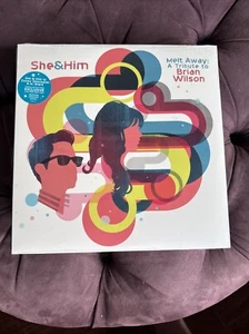 She & Him Melt Away Tribute To Brian Wilson Seaside Opaque Vinyl LP New Sealed - Picture 1 of 2