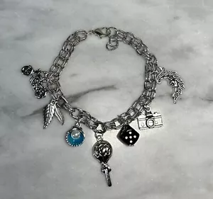 Bracciale Ciondolo Divertente Anni '90 Vintage Hippie Gotico Punk Biker Stile Tootsie Pop Charm - Foto 1 di 6