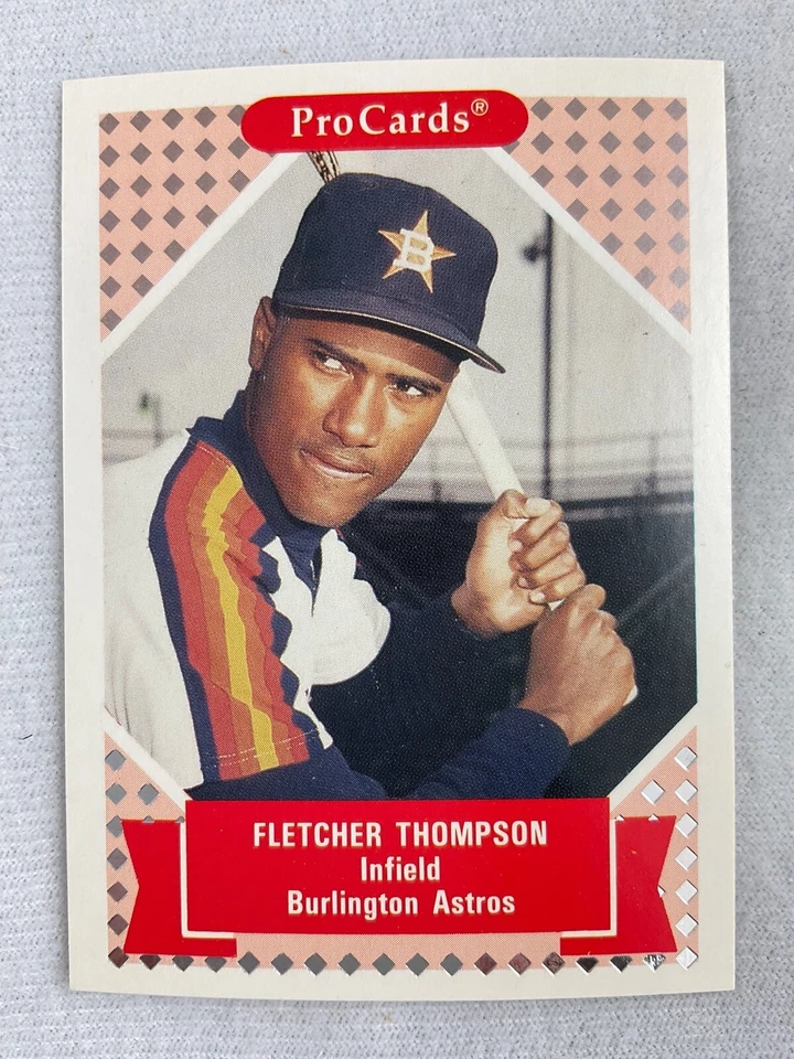 1991 Tomorrow's Heroes Baseball Card#231-Fletcher Thompson, Burlington Astros - Image 1 of 1