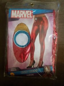 NIP Marvel Comics Iron Man Rescue Cosplay Leggings Adult One Size Ruby's Costume
