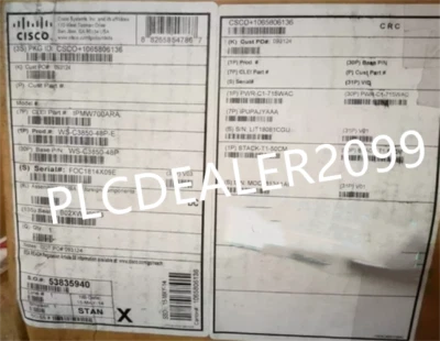 1PC New Cisco WS-C3850-48P-E 48 Port PoE+ 715WAC Power IP Services Swi - Image 1 of 4