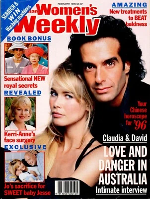 Aust. Women's Weekly - Feb. 1996 - Claudia Schiffer, Jane Seymour, Harrison Ford - Image 1 of 3