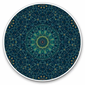 2 x Vinyl Stickers 20cm - Pretty Blue Mandala Indian Cool Gift #2356 - Photo 1/9