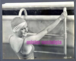 Foto d'epoca 1931 Lois Moran nuota nel transatlantico rara originale - Foto 1 di 1