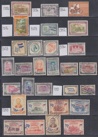 Honduras 1890-1976 A mint and used back of book collection mostly sound Cover