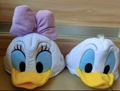 Sombrero de Pato Donald y Margarita Parques Disney Gorra Difusa Peluche Disneyland Foto 1 de 4