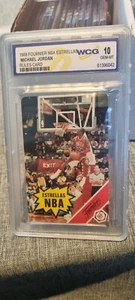 PSA 10 Gem mint Michael Jordan 1988 Fournier Estrellas Rules Card HOF "G.O.A.T." - Picture 1 of 2