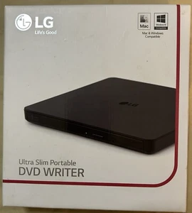 LG Ultra Slim Tragbarer DVD Brenner Externes Brenner Laufwerk Schwarz GP63EX70 - NEU - Bild 1 von 16