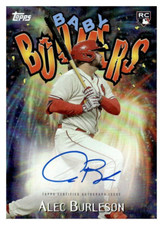 2023 Topps Archives Baby Boomers Auto - Alec Burleson Cardinals #/25