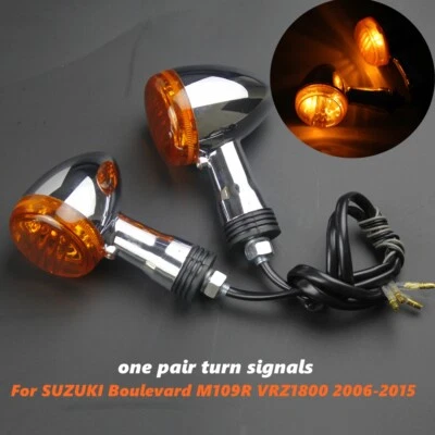 1 par de luces indicadoras de señal de giro para Suzuki Boulevard M109R VRZ1800 2006-2015 Foto 1 de 4