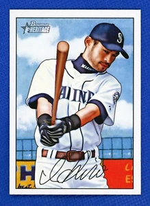 Bowman Heritage # 181a 2007 Ichiro Suzuki Seattle Mariners Signature en la parte delantera - Imagen 1 de 2