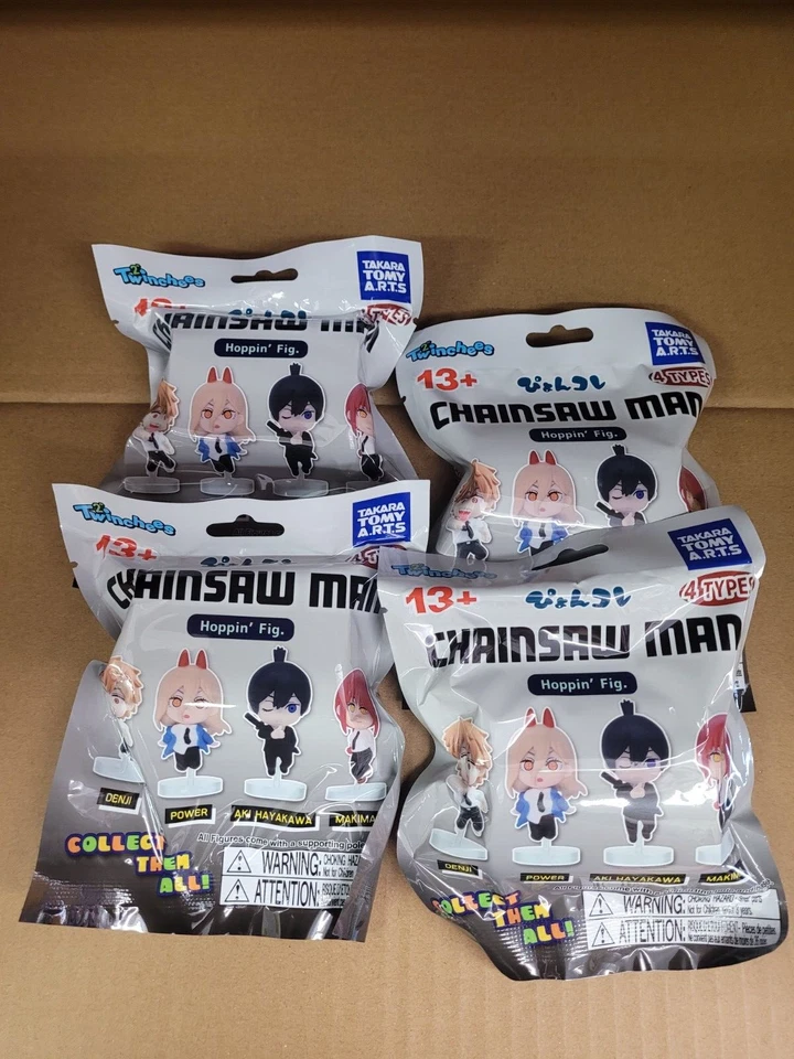 4 PIECES LOT TAKARA TOMY A.R.T.S CHAINSAW MAN MYSTERY FIGURES BLIND BAG - Image 1 of 4
