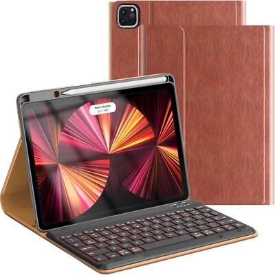 Funda de cuero y teclado OPAKIT para iPad Air 5ta 4ta generación 10,9 pulgadas Pro 11 Foto 1 de 4