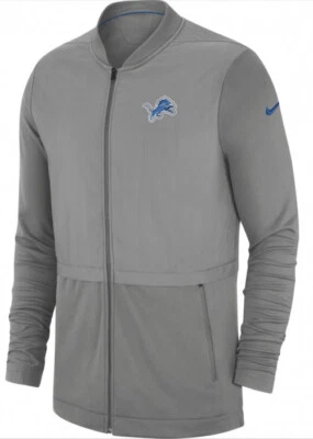 Nike Men’s Detroit Lions Elite Sideline Hybrid Full Zip Jacket Medium M NFL - Image 1 of 4