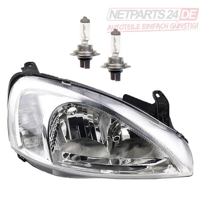Phare Compatible Avec Opel Corsa C -3 Inclus 2x H7 H7/H7 Système Valeo Droit - Photo 1/4